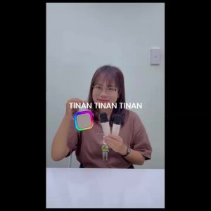 (KÈM SẴN 2 MÍC ) Bộ Loa Bluetooth Karaoke Mini K12 Kèm 2 Mic Không Dây Công Suất 10W Thiết Kế Nhỏ Gọn Dễ mang Theo Dễ Sử Dụng