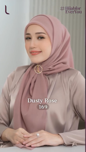 Elzatta X Adelia Pasha Keisha Paris Elzatta Dengan 60 Varian Warna Segiempat Polos Bahan Paris Halus Terdapat Plat Emas Elzatta  Size 110 cm x 110 cm New