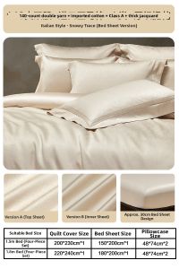 Mercury | Luxury Egyptian Cotton 4-Piece Set Double Ply High Thread Count Embroidery