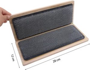 Tấm Thảm Vẽ Gỗ 28x12CM Dụng Cụ Làm Tóc Giả Với Giá Đỡ Tóc Bằng Kim Cong