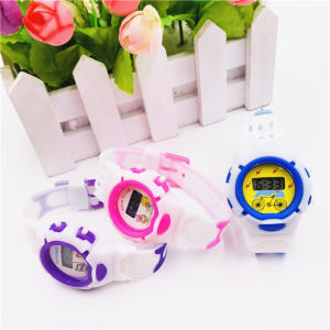 Childrens Jelly Watch Round Dial Plastic Cartoon Boy Girl Electronic Children Watch Waterproof LovelylifeFu COD