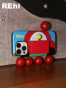 REhi เคสโทรศัพท์สไตล์ Tuk-Tuk ดั้งเดิมพร้อมที่วางโทรศัพท์ในตัววัสดุที่ไม่เป็นมิตรกับสิ่งแวดล้อมสําหรับรุ่น Apple