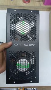 Apollo พัดลมตู้ Rack 4x4 DUAL FAN Cooling พัดลมตู้แร็คแบบคู่รุ่น APL-CF02 - สามารถเสียบต่อกันได้, แถมสาย Power 1 ม./1 เส้น อุปกรณ์ระบายความร้อน สำหรับสินค้าพร้อมส่ง