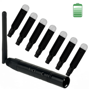 Bộ Điều Khiển Phát Thu Không Dây DMX RGB 8 Chiếc 2.4G DFi Cho Đèn Sân Khấu LED Tiệc Tùng Với 1 Bộ Phát Đực & 7 Bộ Thu Cái