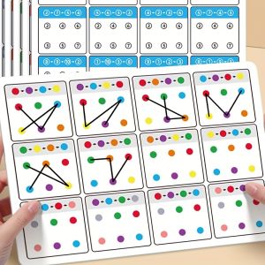 Visual tracking focus and attention training cardcolor and number recognition ideal memory improvementperfect childrens gift