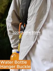 Outdoor Umbrella Cord Water Bottle Hanger Buckle Woven Water Bottle Hanger Lanyard Outdloor Hiking Camping Backpack Hook Clip