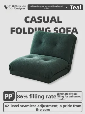 WEIWU | Convertible Sofa Bed For 1-2 People Foldable Lazy Sofa Small Apartment Creamy Style