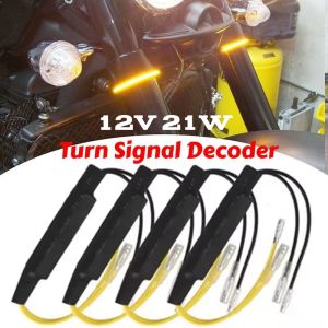 12V 21W Motorcycle Decoder Turn Signal Lights LED Flashing Indicator Load Resistor Lamp Blinker Error Repair Decoder