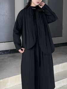 New Chinese Design Cotton Jacket Womens Short Style Irregular Cotton Filled Top Japanese Kimono Cotton Clothes Spring Autumn