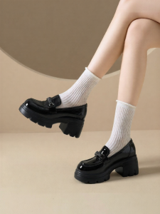 Josiny | Platform Loafer Shoes Summer New British Style Short Height Increasing