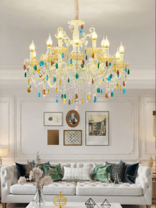 LAIDENG | Luxury Cream Cartoon Childrens Room Light Crystal