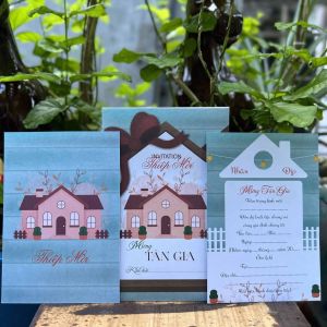 Combo 20 thiệp mời Tân Gia nhà mới sang trọng