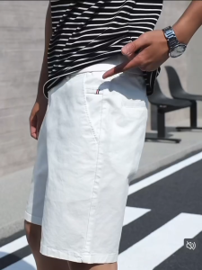 กางเกงขาสั้นชิโน่ ผ้ายืด ทรงเข้ารูปเท่ ใส่สบาย ความยาว 17-19นิ้ว เอว 28-39