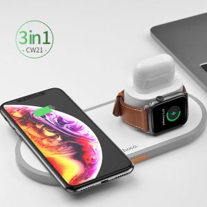 2 in 1 Wireless Charger Type-C Input for Smartphone iPhone Apple Watch