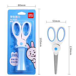 deli | Safe Round-tip Portable Kids Art Scissors