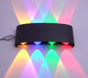 Modern LED wall lamp Waterproof IP65 Aluminum Outdoor indoor ABS ambient wall lights colored light 4W 6W 8W suitable for home staircase bedroom bedside lighting