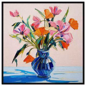 Tranh treo tường tranh dán tường tĩnh vật bình hoa decor CGI-141