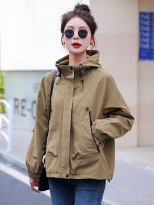 Shalldoer | Stylish Loose Casual Versatile Hooded Short Jacket Women Autumn Spring Outerwear