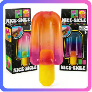 Needoh Nice Cube Sensory Nice-Sicle Stress Relief Squishy Cube Anti-Anxiety Squeeze Object For Focus ADHD Population