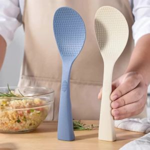 1/2PCS Integrated Silicone Rice Spoon Household Rice Cooker Rice Spoon Heat-resistant Silicone Non Stick Rice Spoon