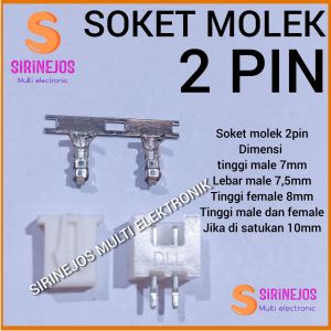 10 buah molex molek mini jst connector konektor soket 2p 2pin 2 pin kaki3p 3pin 3 pin kaki