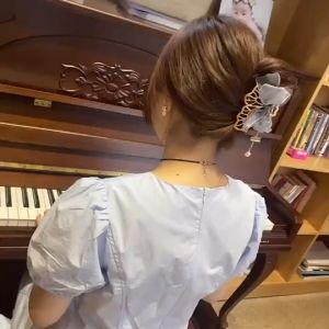 Jepit Rambut Korea Bahan Alloy Pita Jedai Logam Jumbo Kupu Kupu Metal Hair Claw Clips AF05