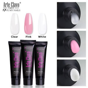 Arte Clavo 30ml Nail Extension Gel Light Pink Clear Hard Gel Soak Off UV LED Crystal Acrylic Nails Art Acrylic Extend Gel