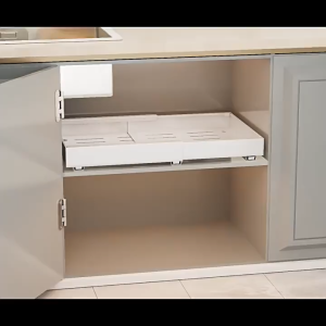 【Vận chuyển nội địa】Kéo ra khỏi hộp đựng trong tủ mở rộng trượt ra ngăn kéo kệ lưu trữ cho nhà bếp tủ với màng keo Roll-out Ngăn kéo trượt tổ chức kệ