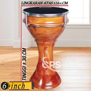 Termurah Calti Darbuka Dumbuk Pinggang Anak Kecil Mika 6 inch Power Beat Kayu Asli