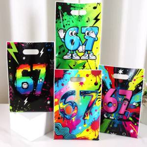 Nhiều Màu Sắc Graffiti Splash Sơn Túi Quà Tặng 10/20/50 Bộ Nhựa Chủ Đề Bọc Dành Cho Trẻ Em Thanh Thiếu Niên Sinh Nhật Tiếp Liệu