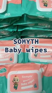 80pcs PER PACK Baby Wet Wipes Tissue Pet Water Hypoallergenic (ALCOHOL FREE)