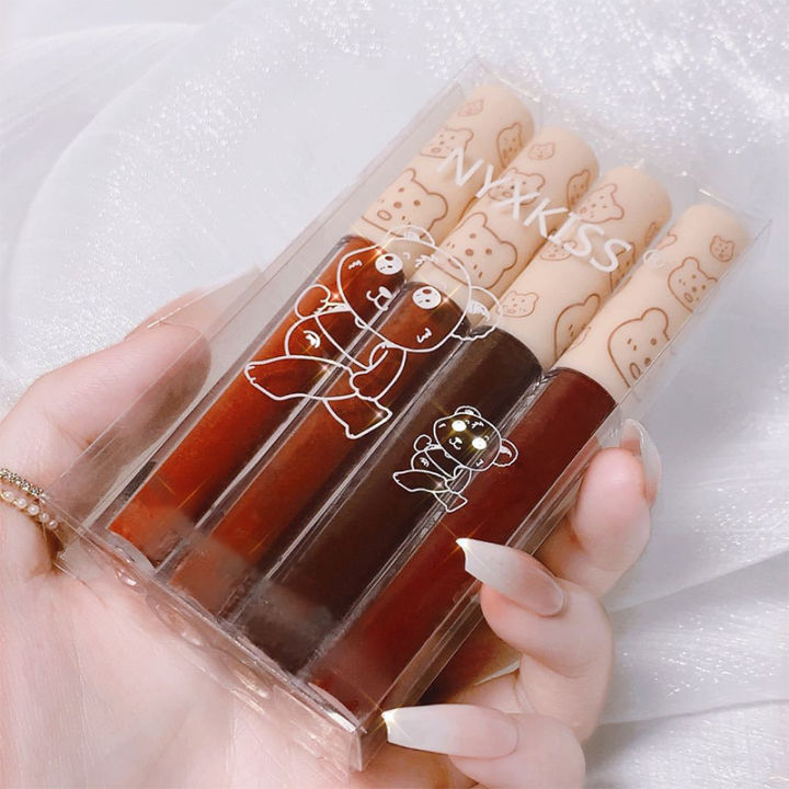 Ta💋.Lipstik Lipcream Matte Lembut Tahan Lama 4 Warna COD