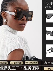 แว่นกันแดดสตรี Y2K ทรงสปอร์ต แฟชั่นกลางแจ้ง เลนส์ PC ขนาดใหญ่ ดีไซน์เก๋ไก๋สำหรับผู้ชายและผู้หญิง