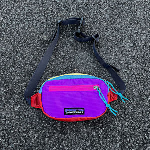 Cool Fashionable Kids Crossbody Bag Baby Boys Outdoor Sports Color Block Chest Bag Girls Stylish Coin Slant Bag Utility Belt Bag