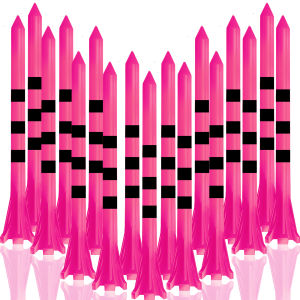 Golf Tees Plastic Unbreakable 5 Prongs Head Tee with Stripe Markers 50pcs83mm70mm Long Ball Holder Low Friction Less Resistance