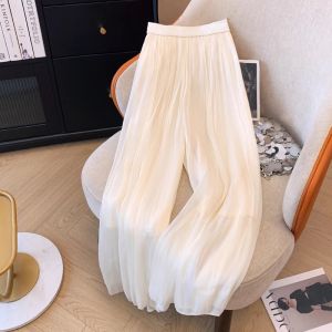 DVDK | Summer Lightweight High Waist Wide Leg Pants with Good Drape