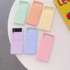 Hard Case Samsung Galaxy Z Flip 3 Samsung Galaxy Z Flip 3 Z Flip 4 Z Flip 5 Silikon Liquid Silica Gel Macaron Candy