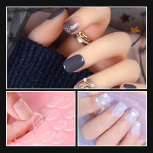 Lem Gel Transparan Untuk Kuku Palsu / 24Pcs Perekat Kuku Transparan / Perekat Jeli Kuku Palsu / Perekat Dua Sisi Kuku Transparan COD - 🌈Ninestar