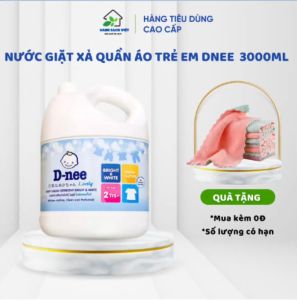 Nước Giặt Xả Quần Áo Cho Trẻ Em DNEE 3000ml Làm Sạch Các Vết Bẩn Và Ngăn Ngừa Quay Trở Lại An Toàn Không Gây Kích Ứng Cho Da