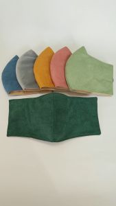 Khẩu trang vải nhung che tai màu trơn 3 lớp Khẩu trang che tai chống nắng hiệu quả