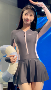 AquaPlay long sleeved one-piece swimsuit womens premium pink diving suit adult sun protection slimming waist hugging swimsuit