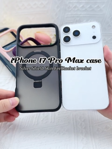 iPhone Case Magnetic and Stand 2 in 1 Anti-fall Cell Phone Case Supports Wireless Charging iPhone 17/iPhone 16/iPhone 15