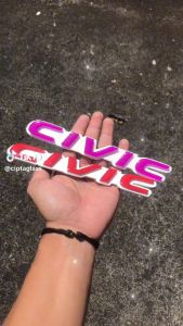 EMBLEM MOBIL CIVIC TERBARU 3D TIMBUL VARIASI MOBIL KEKINIAN