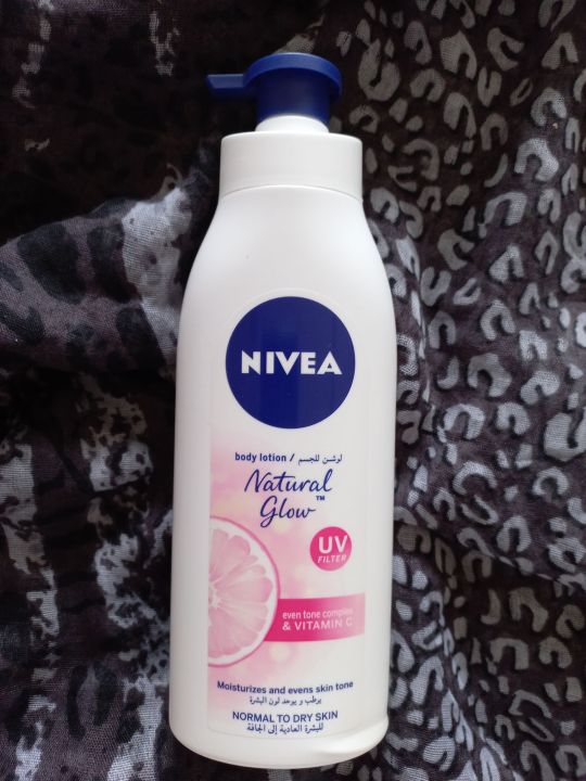 Nivea Body Lotion 400ml(Natural Glow/UV filter)imported from UAE 🇦🇪 Expiry date 2025 Lazada PH