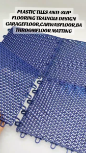 KCL- PLASTIC TILES ANTI-SLIP FLOORING TRIANGLE DESIGN FOR BATHROOMFLOOR anti-skid design for safety 25x25CM