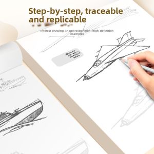 GEXINGYUE | Cartoon Sketch Tracing Book Doodle Control Pen Training Drawing Book