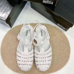 Round Toe Hollow Braided Jellies Beach Sandals