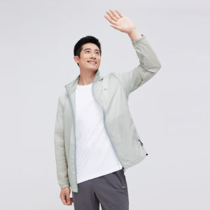 Septwolves Mens Summer New Outdoor Fishing Jacket UV Protection Breathable Cool Sensation Hooded Lightweight Nylon Fiber Coat