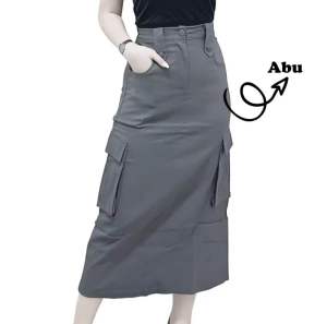 ROK CARGO WANITA TWILL TERBARU-ROK CARGO STREACH WANITA