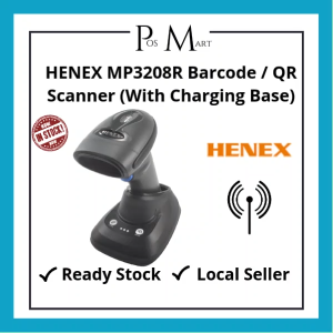 HENEX MP3208R Barcode / QR Scanner (With Charging Base)
